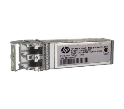 Трансивер HPE MSA 1 Гбит/с, RJ-45/ iSCSI, SFP+ коротковолновый (4 шт./уп) (C8S75B)